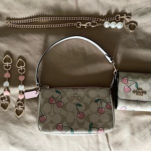 Coach Nolita 15 Cherry Heart purse and wallet